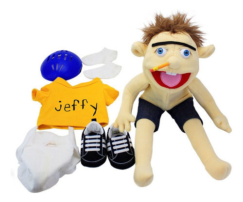 Hand Puppet Jeffy Peluche Muñeca Niños Cumpleaño Regalo 60cm