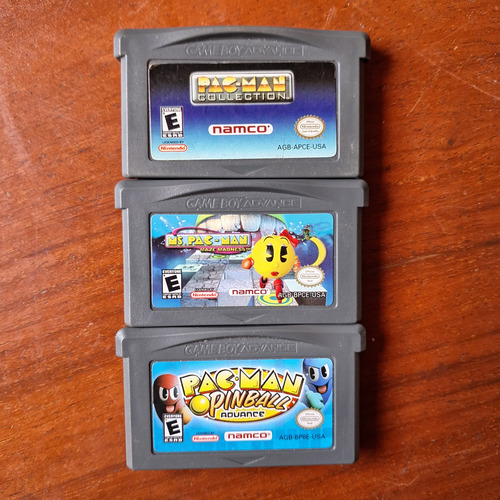 Lote 3 Jogos Pac-man Originais Game Boy Advance Faço Por 269 (Usado)