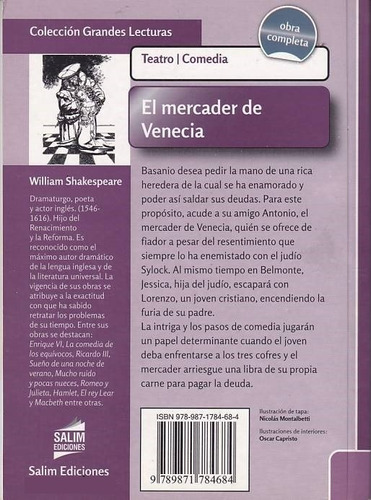 El Mercader De Venecia - Obra Completa - Shakespeare - Salim
