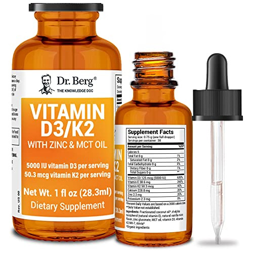 Dr. Vitamina Berg D3 K2 Con Suplemento Líquido De 631td