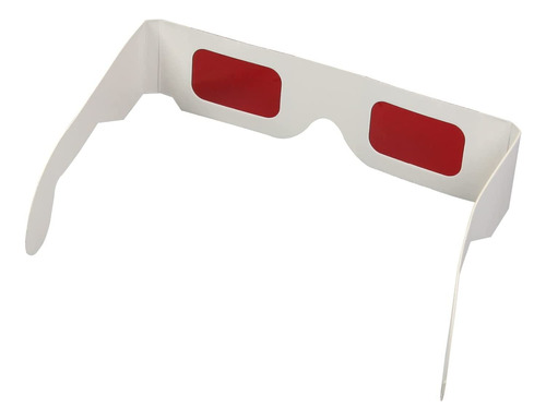 Heyiarbeit 20 Lentes 3d Rojo-rojo, Marco De Carboard, Lente