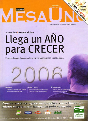 Revista Mesa Uno. Número 98. Diciembre 2005