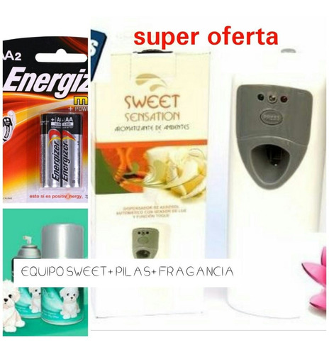 Dispenser  Aromatizador Sweet  Sensor De Luz + Fragancias +pilas Energizer