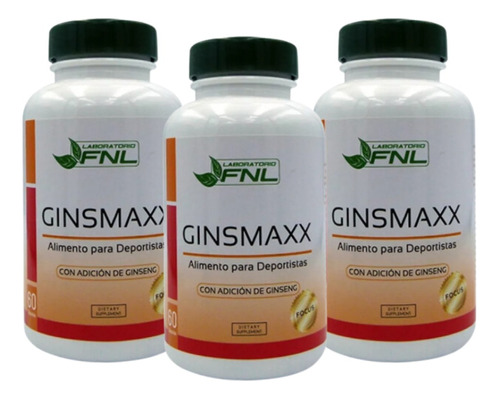 Ginseng  2x60 Cáps C/u 320mg Energizante Salud Cognitiva