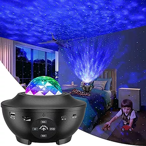  Proyector de galaxia, proyector de estrellas, proyector de luz  nocturna 3 en 1 con nube LED con altavoz de música Bluetooth para  dormitorio de niños de 1 a 16 años, salas