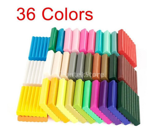 Imagen 3 de 6 de Arcilla De Polímero De Modelado De Bircolaje Multicolor
