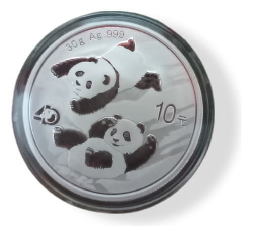 Moneda De Plata Panda De China 2022 - 30 Gramos .999 Ag