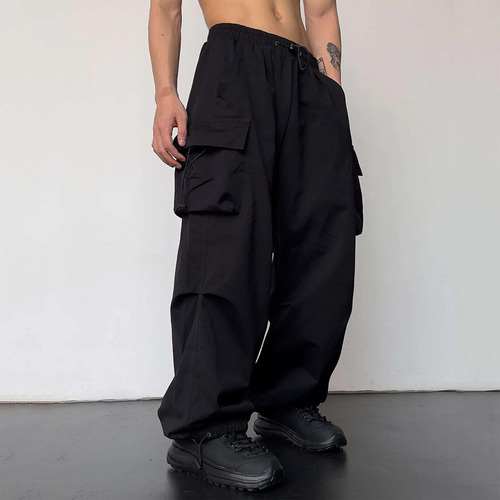 Pantalones Para Hombre Con Cintura Elástica Con Cordón Y Bol
