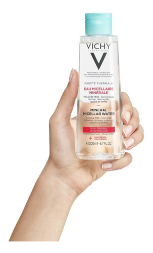 Imagen 2 de 2 de Vichy Purete Thermale Agua Micelar Mineral Piel Sens X 200ml