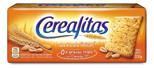 Galletita Cerealitas Clásicas  integral 200 g