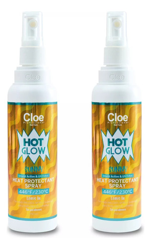 Cloe Pack 2 Protector Termico Hot Glow Sunny 250ml