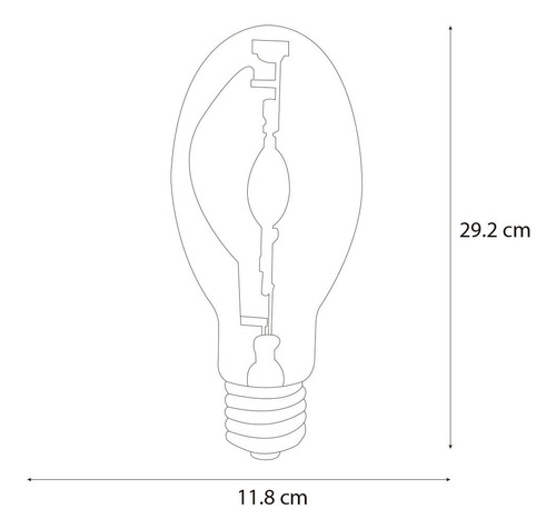 Foco Aditivo Metalico 400w Base E39 Forma Ed37 50285 Slp