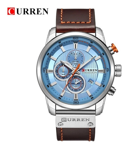 Reloj Hombre Lujo Curren 8301 Cuarzo Correa De Cuero