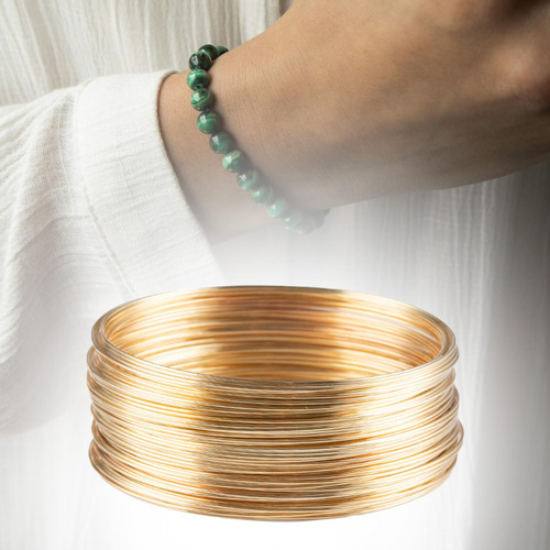 6 X 50 Bucles De Alambre De Joyería, Suministros De Luz De