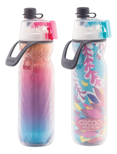 O2cool Arctic Squeeze Insulated Mist 'n Sip Water Bottle