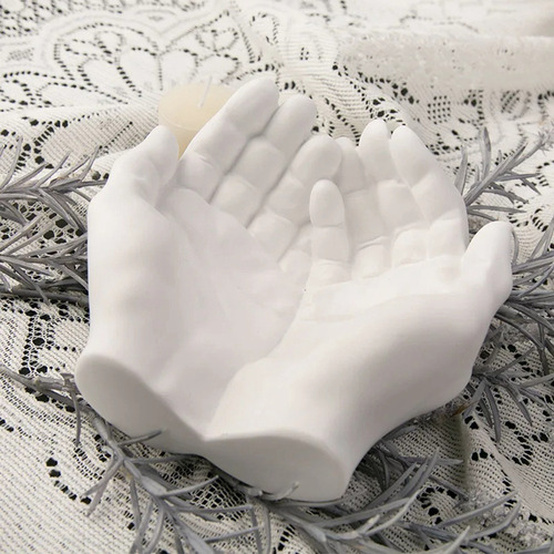 Molde Para Macetas De Cemento Con Forma De Mano, Cenicero