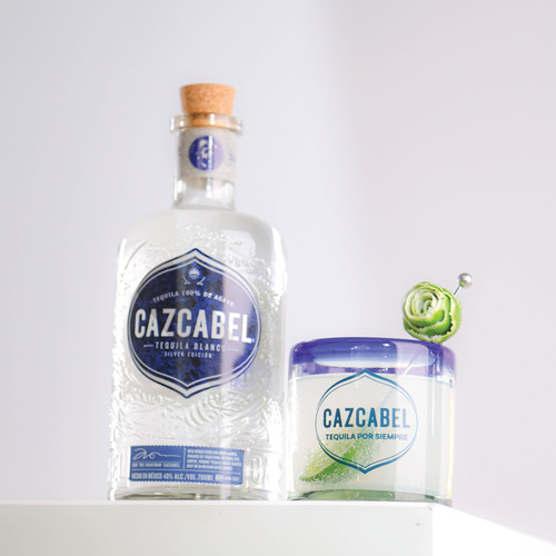 Cazcabel Tequila Blanco Artesanal 100% Agave Transparente