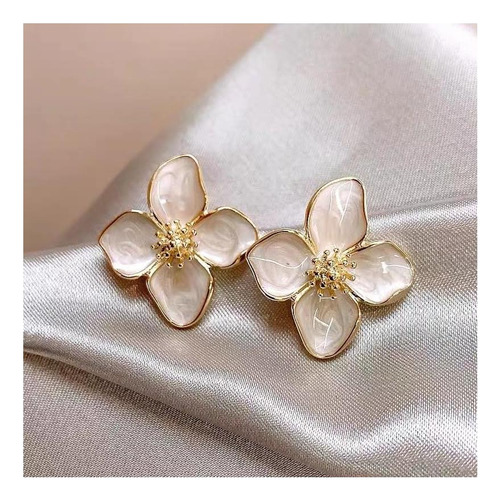 Tucewp Pendientes De Tuerca Con Forma De Flor, Bonitos Y Con