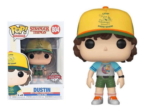 Funko Pop 804 Stranger Things Dustin Exclusivo Original