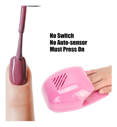 Mini Secador De Gel De Esmalte De Uñas, Secador De Uñas Port