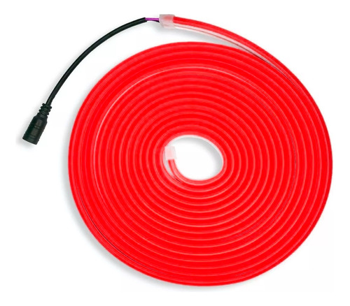 Kit Rollo Manguera 5 Mts Luces Led Neon Flexible Con Fuente