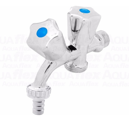 Canilla Metalica Doble Rosca 3/4 Lavarropas Bcpl001 Aquaflex