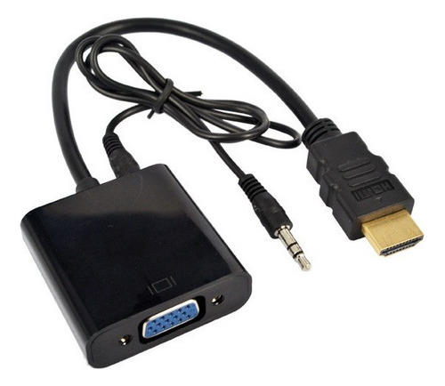 Adaptador Cable Hdmi A Vga Para Conectar Monitor O Proyector
