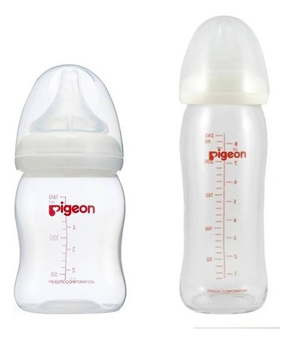 Pack Biberon 160 Y 240 Ml Plastico Pigeon 