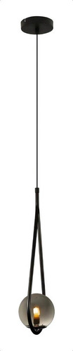 Pendente Pingo Vidro P/ 1xg9 Bella Tr001b Cor Preto