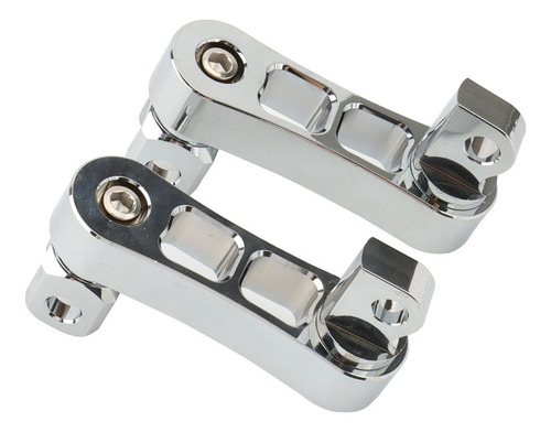 Soporte De Estribera Ajustable Cromado Para Harley Moto
