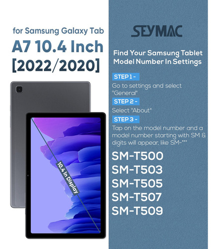Funda For Galaxy Tab A7 10.4 T500 T505 2020 2022 Con Soporte