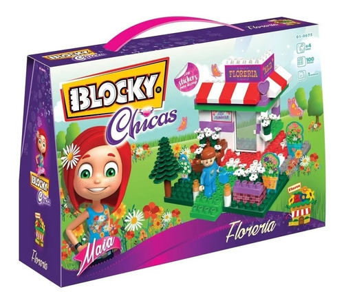 Imagen 3 de 4 de Blocky Chicas Floreria 100 Piezas Licencia Oficial