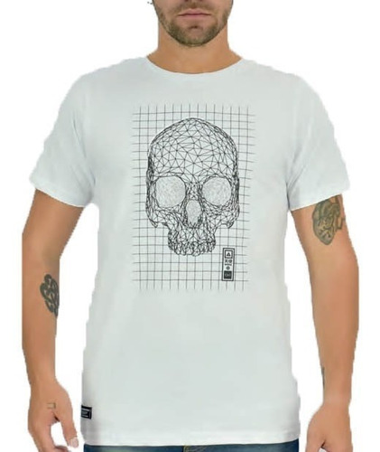 Remera Manga Corta U Calavera Lineal | Moha (1122138)