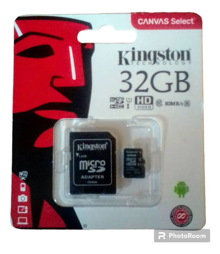 Memorias Micro Sd 32 Gb Kingston Clase 10 Original