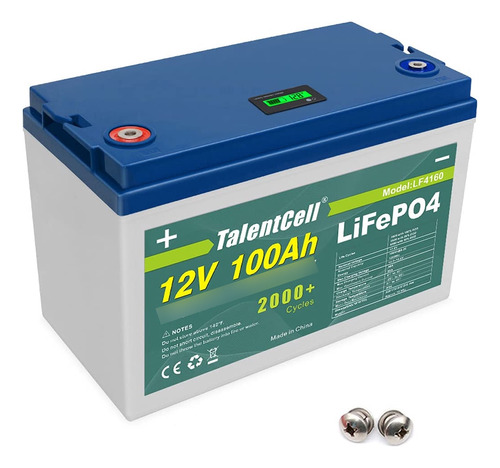 Talentcell Bateria Ciclo Profundo Fosfato Hierro Litio 12 V