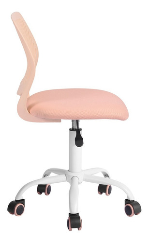 Silla De Oficina Moderna Con Altura Ajustable, Rosa Clavel