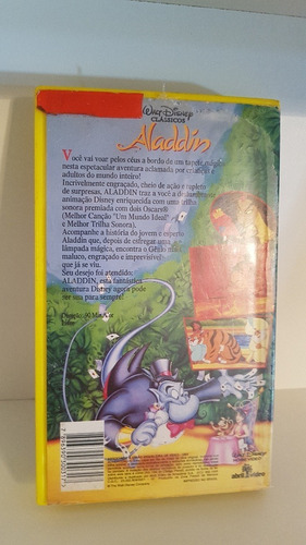 Imagem 2 de 2 de Aladdim - Clássicos Disney - Vhs Original