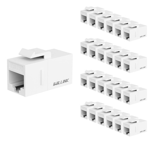 Iwillink Acoplador Keystone Rj45 Cat6, Paquete De 25, Conect