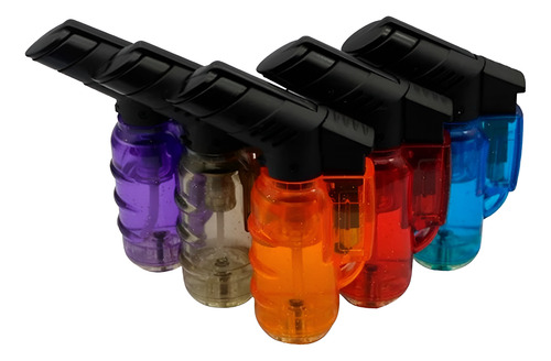 5 Maçarico Mini Portátil Recarregável Ultra Chama 1300 Graus