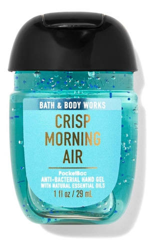 1 Gel Antibacterial Pocketbac Sanitizer Bath And Body Works Fragancia Crisp Morning Air
