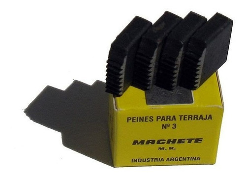 Peine P/terraja Nº3 Machete 4 Piezas 1/2 Bspt