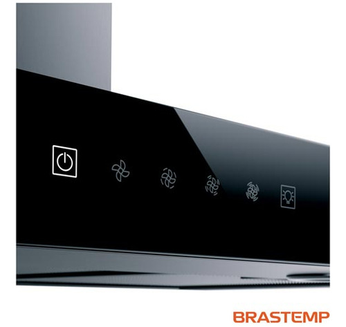 Coifa Parede Brastemp 90cm Tbox 03vel Turbo Bae90ar