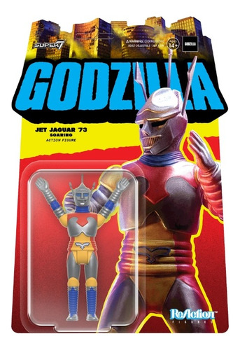 Super 7 Toho Reaction Godzilla: Jet Jaguar 73 (soaring) 