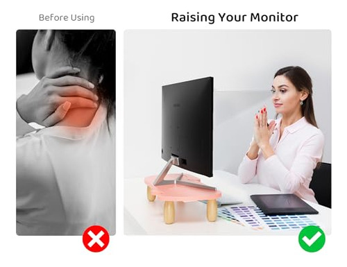 Elevador De Monitor En Forma De Gato, Resistente Soporte De