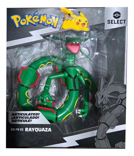 Pokemon Select Figura Rayquaza Articulado 6 Pulgdadas