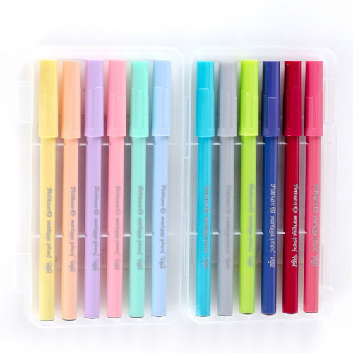 Markana Punta Pincel Pastel Pelikan 12pzs P/ Lettering Full