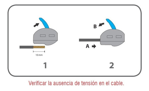 Conector Empalme Rapido Etelec Spingbox 2 Vias Sbox2 Pack X5
