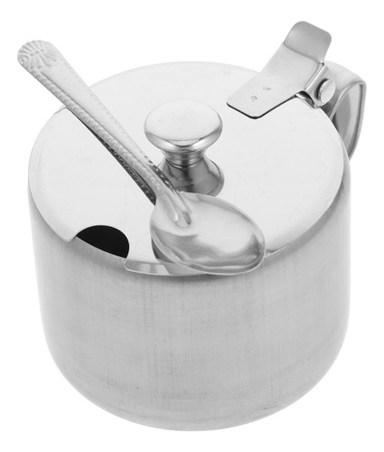 Tarro De Condimentos De Cocina Con Cazuela De Azúcar De Acer
