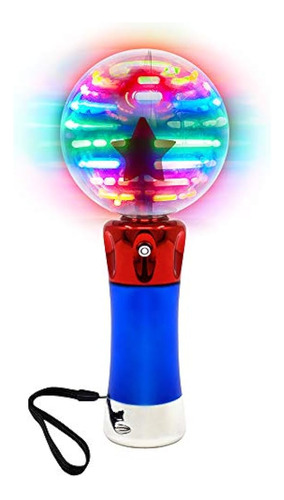 Light Up Spinning Led Magic Orbe Varita De Juguete Para Niño