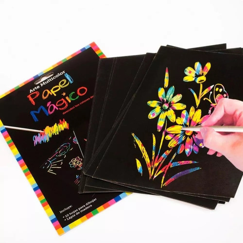Imagem 1 de 6 de Papel Colorir Terapia Off Paper  A4 Com 1 Bastão E 5 Folhas